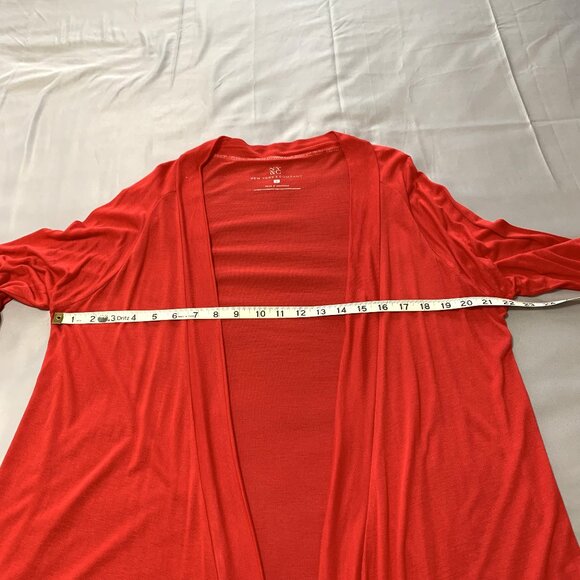 ByxBy & New York & Company Blouse Cardigan Embroidered Red Women Size XL, M - Picture 8 of 12